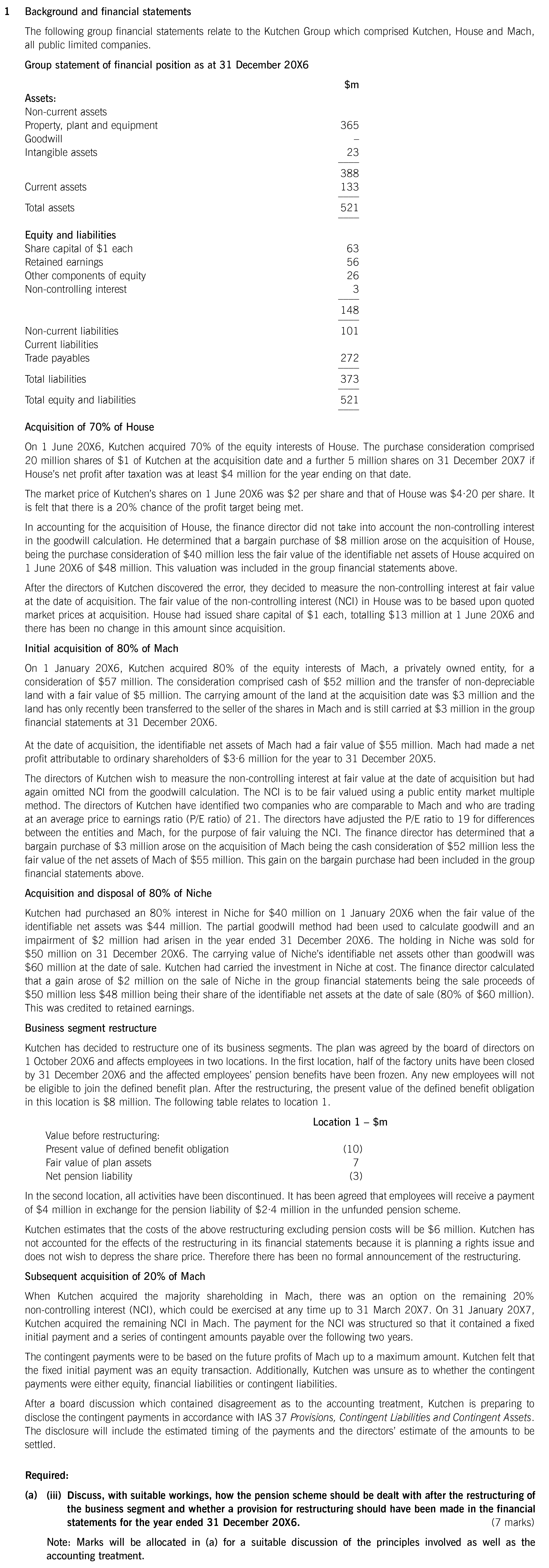 ACCA SBR (INT) Past papers Question 1a iii September 2018 Specimen