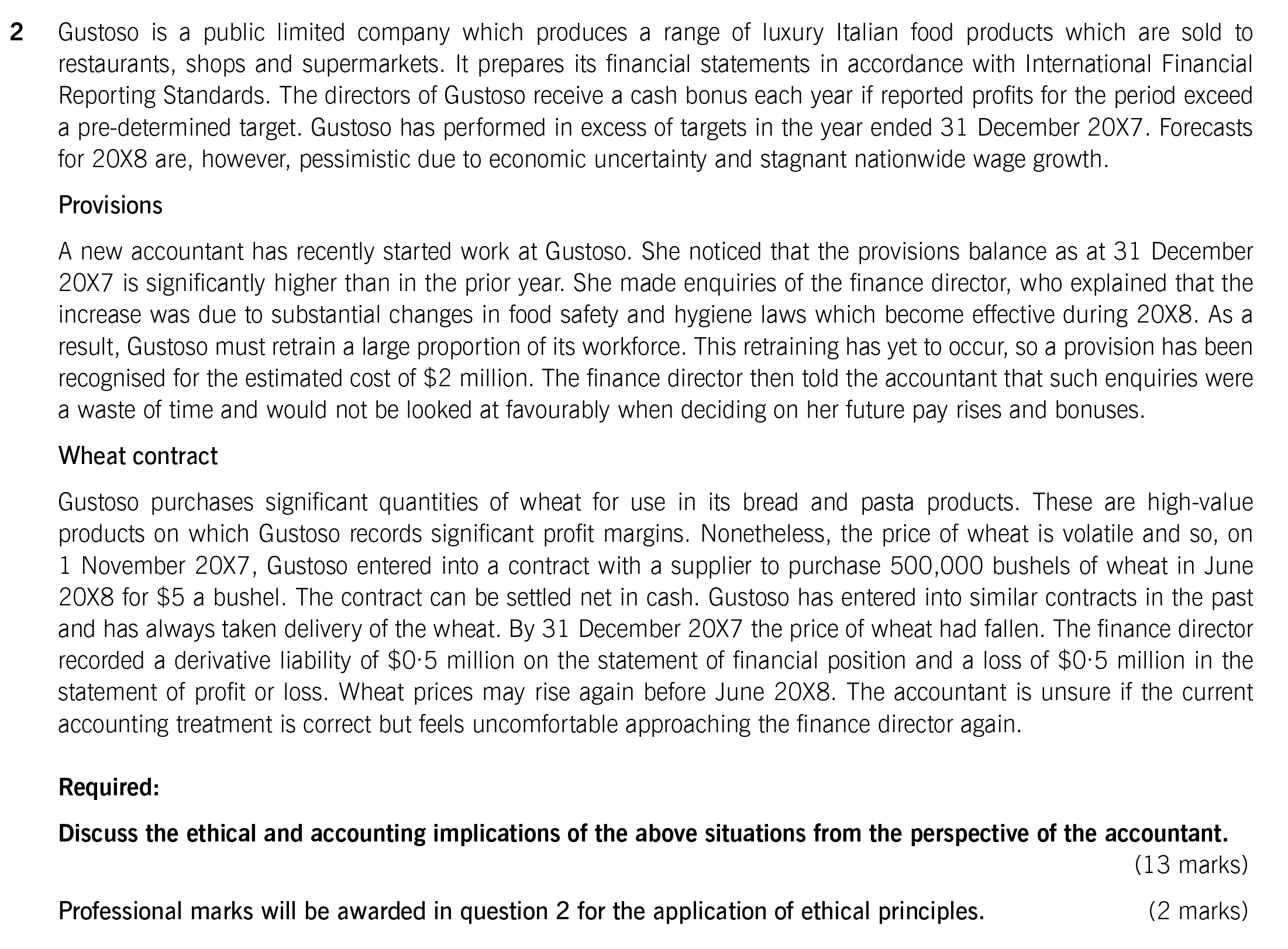 Answering questions on ethics in marks and spencer accounting essay 05 picture