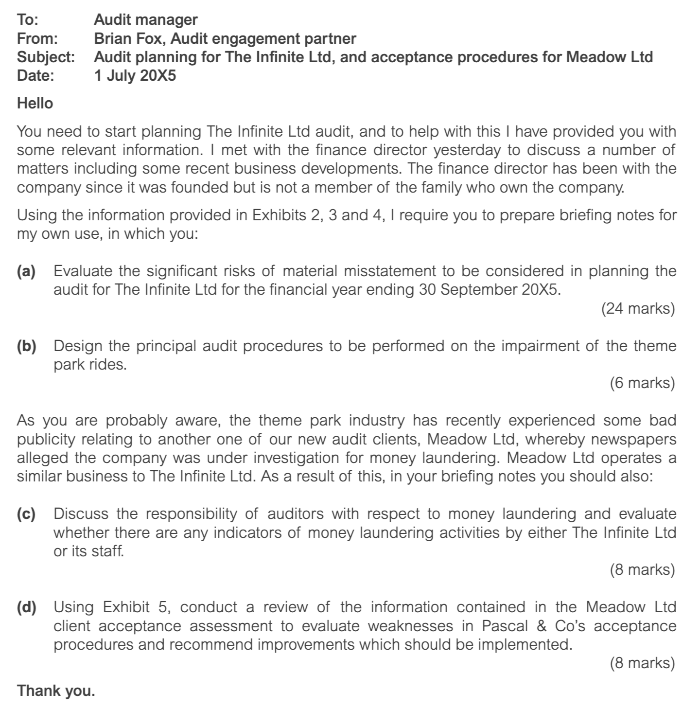 ACCA AAA (UK) Past papers Question 1 June 2022 CBE aCOWtancy Exam